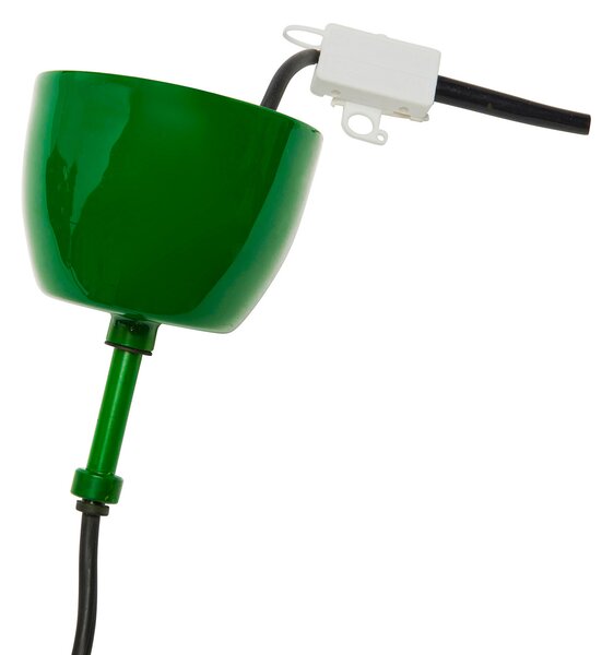 PR Home Solo lampă suspendată Ø 26 cm verde, reglabil, Verde, Camera de zi / sufragerie, Metal, Modern