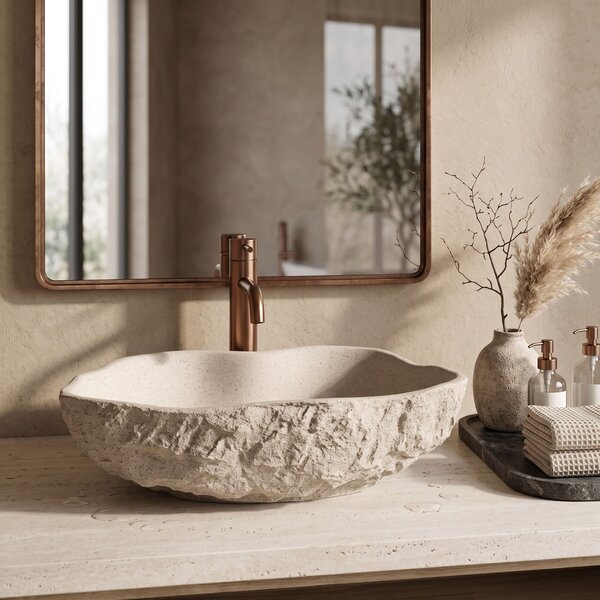 Lavoar pe blat Isla Warm Beige