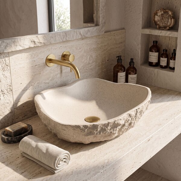 Lavoar pe blat Isla Warm Beige