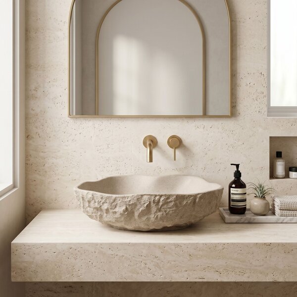 Lavoar pe blat Isla Warm Beige