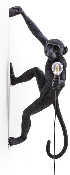 Lămpi de exterior SELETTI, Monkey Lamp, Negru, Plastic, Design