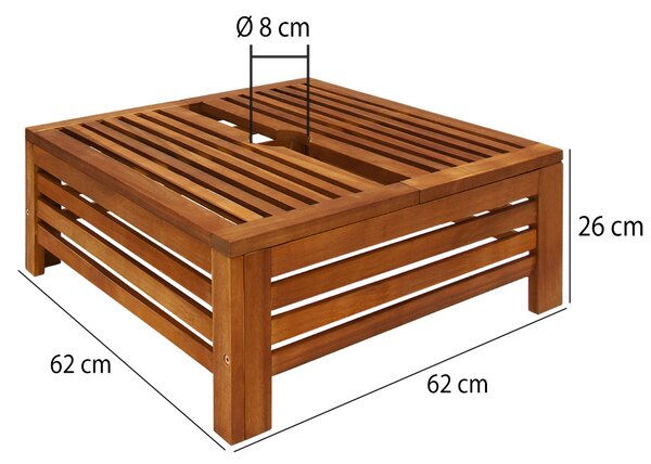 Deuba Capac pentru suport de umbrelă 62x62x26 cm - acacia