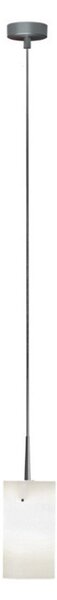 Casablanca Tube XL lampă suspendată, 1 bec, reglabil, Alb, Camera de zi / sufragerie, Sticlă, Design