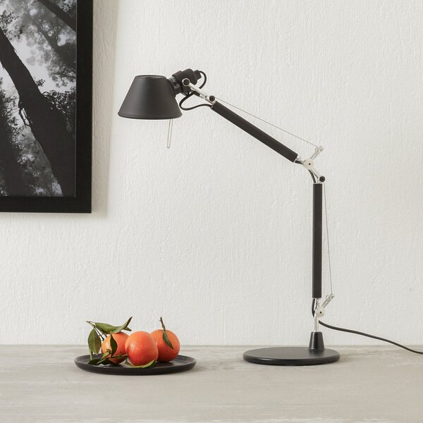Artemide Lampa de masă Tolomeo Micro, negru, Negru, Studiu / Birou, Metal, Design