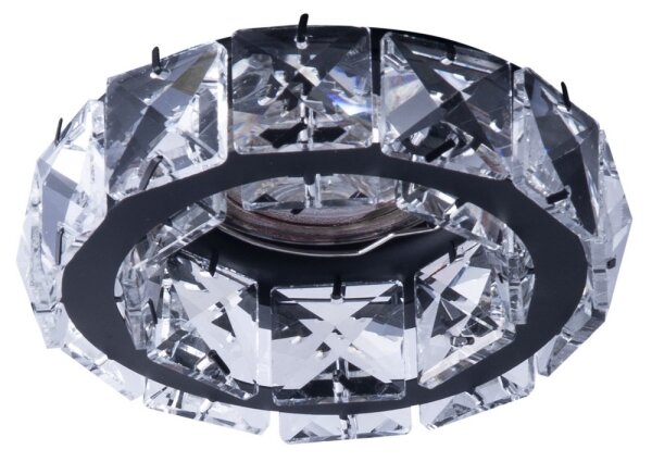 Plafonieră încastrată ESTER 1xGU10/50W/230V neagră rotundă Azzardo AZ4175