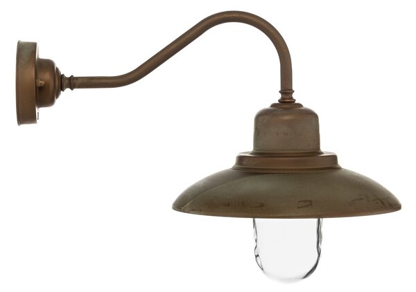 Moretti Luce Patio aplică de exterior, cupru-alamă antic, Bronz / Alamă Veche, Metal, Maritimă
