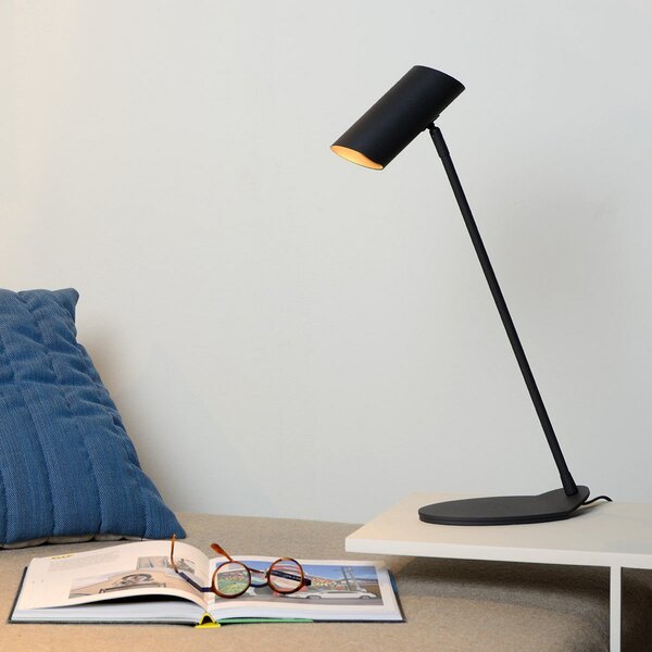 Lucide Lampă de birou sofisticată Hester, negru, Negru, Studiu / Birou, Metal, Modern