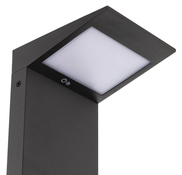 FARO BARCELONA Lumină solară LED Soleil, antracit, metal, IP54, senzor, Negru, Aluminiu, Modern, Lumini solare