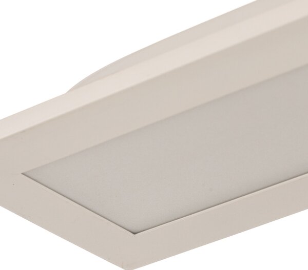 JUST LIGHT. GmbH Plafonieră cu LED Fleet senzor, 100x10 cm, Alb, Hol, Metal, Modern