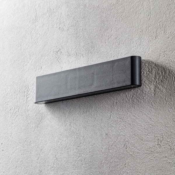 Trio Lighting Aplică LED de exterior Thames II, antracit, Negru, Metal, Modern, Perete unghiular