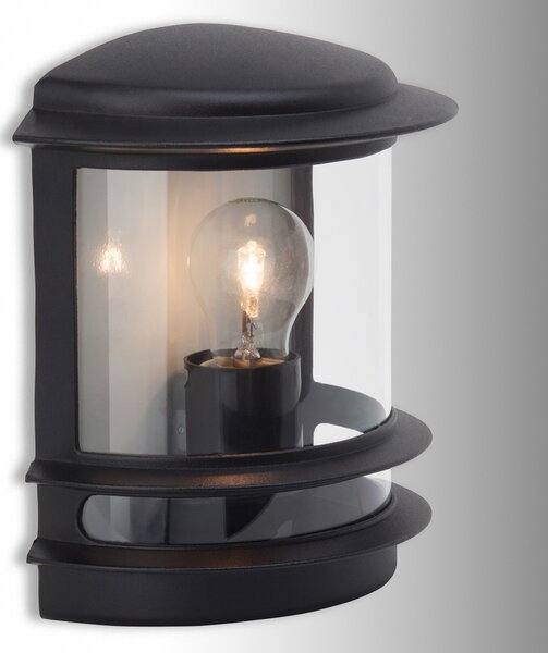 Brilliant Aplică de exterior Hollywood negru, Negru, Metal, Modern