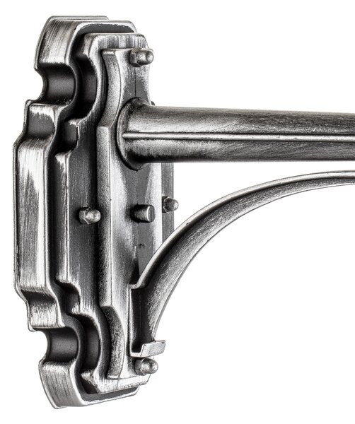 Konstsmide Aplică de exterior Milano, formă felinar stând, reglabil, Negru, Metal, Felinar