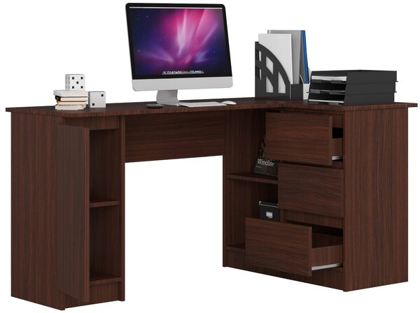 Masă PC de colț Bevin (wenge) (D). Promo -14%. 1068960