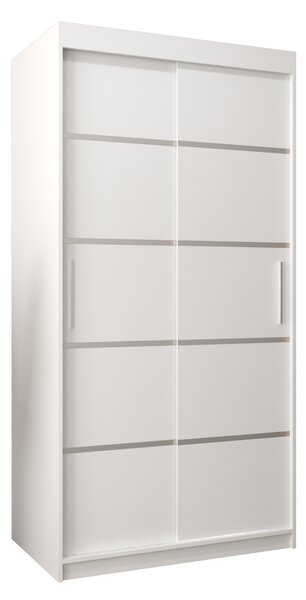 Dulap de haine 100 cm Verika 1 100 (alb). 1063676