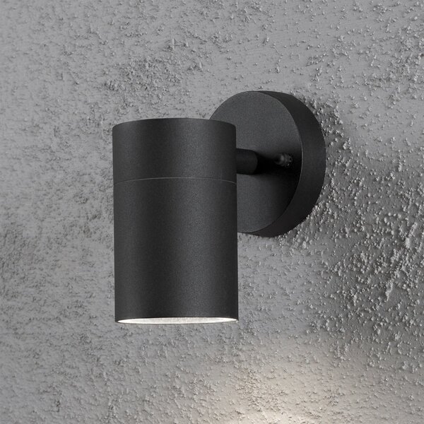 Konstsmide Aplică de exterior New Modena 1 flux negru, Negru, Metal, Modern