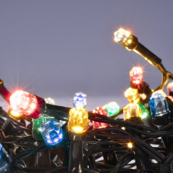 Brilagi - Ghirlandă LED de exterior pentru Crăciun 200xLED/2 funcții 25m IP44 multicoloră