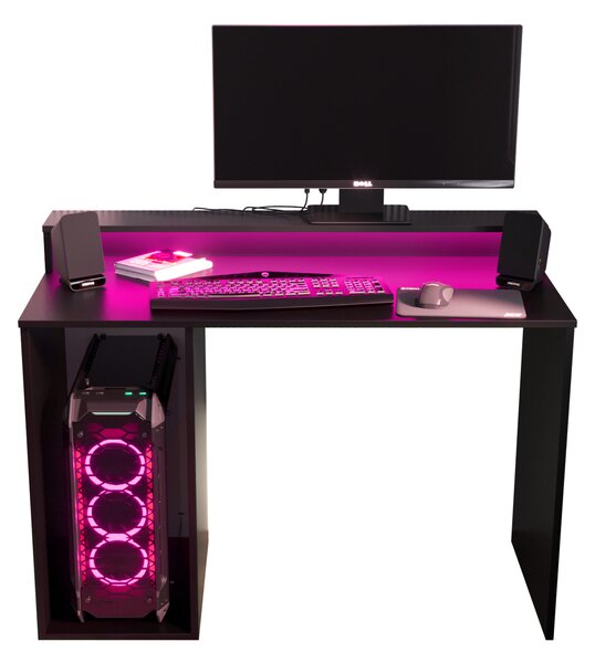 Masă PC pentru gaming Garrick 2 (negru) (cu iluminat LED RGB). 1064135
