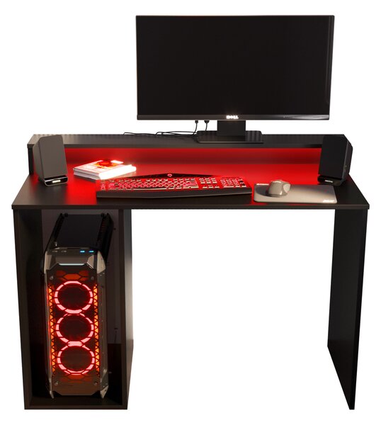 Masă PC pentru gaming Garrick 2 (negru) (cu iluminat LED RGB). 1064135