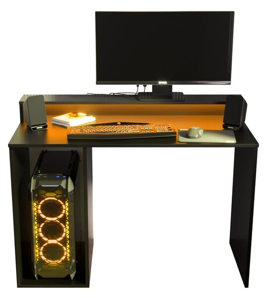 Masă PC pentru gaming Garrick 2 (negru) (cu iluminat LED RGB). 1064135