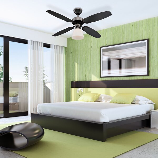 Westinghouse Capitol ventilator grafit-negru, Negru, Camera de zi / sufragerie, Lemn, Modern