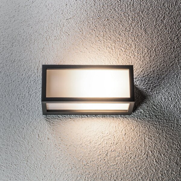 Lampă de Exterior Lucande, TAME, Negru, Balcon, Metal, Modern