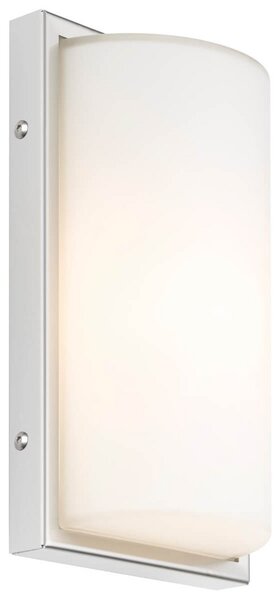 LCD Aplică de exterior 040 cu senzor, alb, Metalic, Metal, Modern
