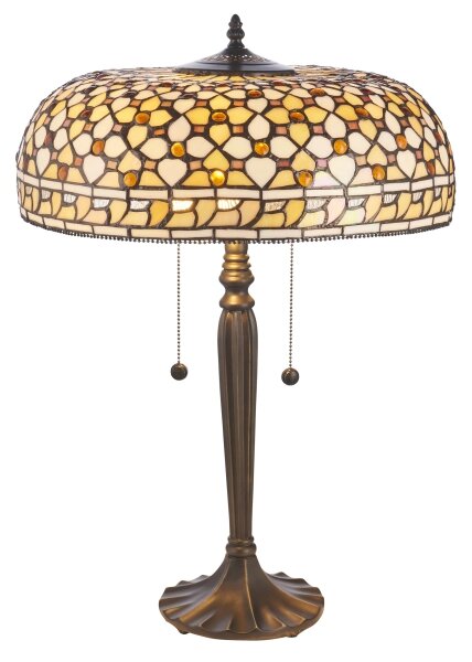 Endon 112178 - Lampă de masă Tiffany MILLE FEUX 2xE14/40W/230V diametru 45 cm