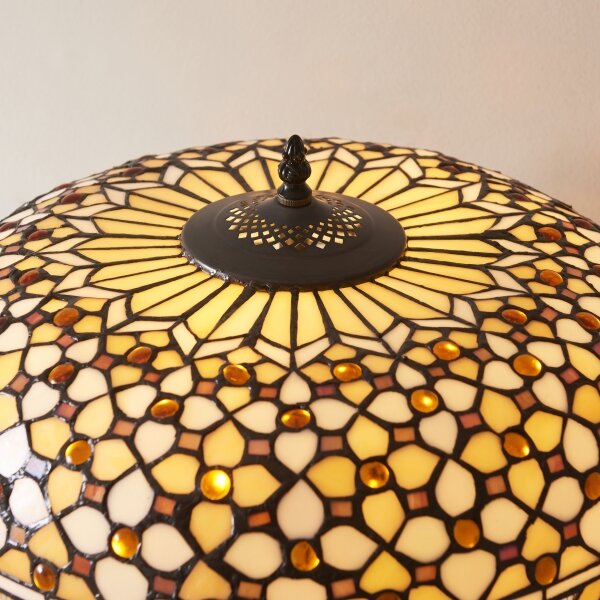 Endon 112178 - Lampă de masă Tiffany MILLE FEUX 2xE14/40W/230V diametru 45 cm