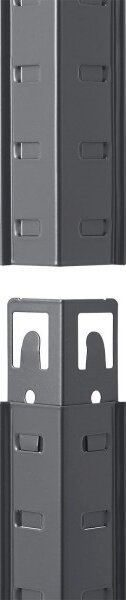 Juskys Set 2 rafturi - 160 x 80 x 40 cm - gri