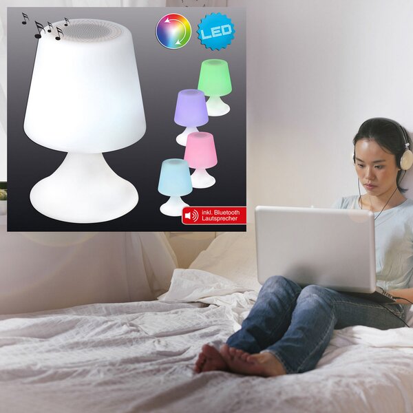 Lampă decorativă LED Curbi cu boxă Bluetooth