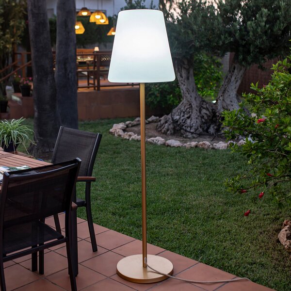 Newgarden Lola Slim 180 LED lampadar alamă, reglabil, Auriu / Alamă, Metal