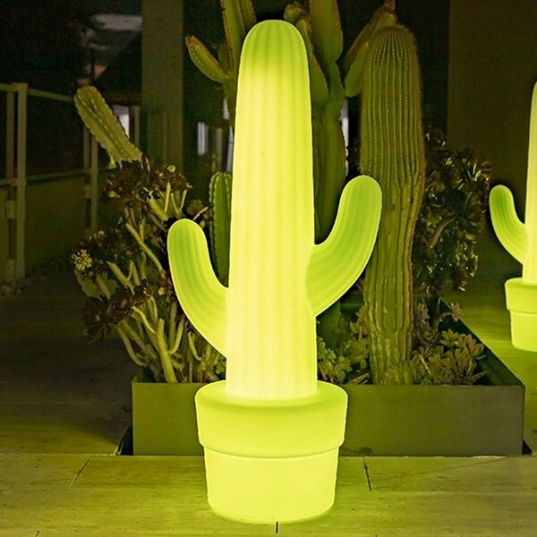 Newgarden Lampă de podea cactus, verde lămâie, Verde, Plastic, Modern