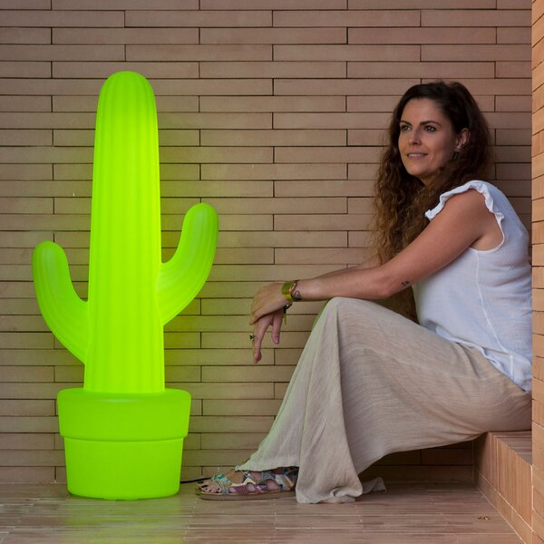 Newgarden Lampă de podea cactus, verde lămâie, Verde, Plastic, Modern