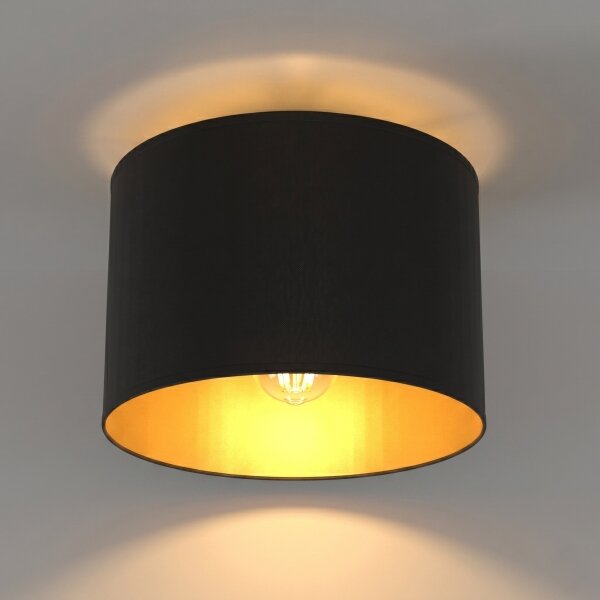 Plafonieră ARDEN, 1 x E27 / 15 W / 230 V, diam. 25 cm, neagră