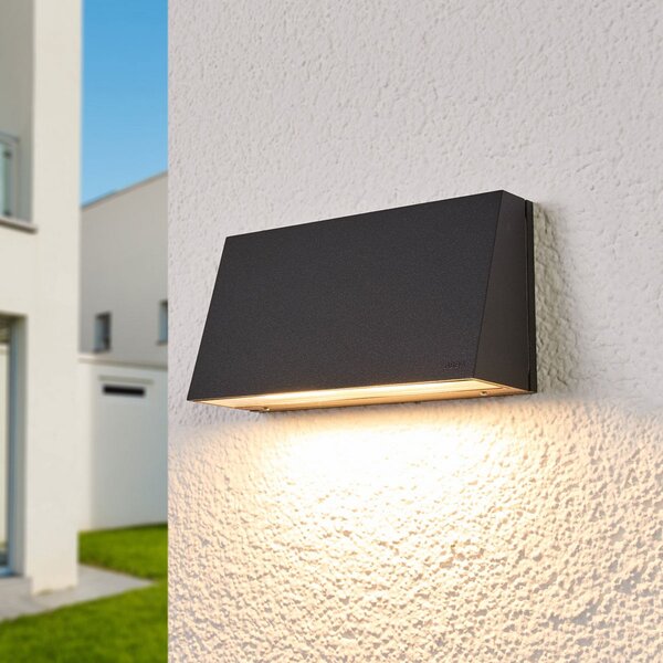 BEGA 22261K3 aplică exterior grafit 3.000K 17,5cm, Gri, Metal, Modern