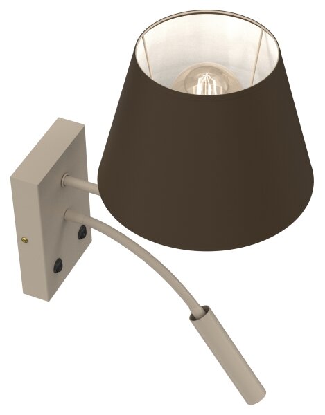 Aplica de perete ARDEN 1xE27/15W/230V + 1xG9/8W bej/maro