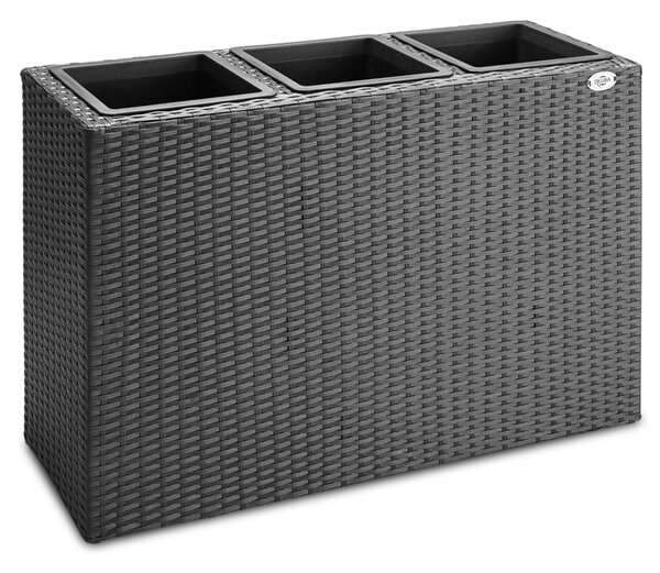 Deuba Ghiveci de flori 83x30,5x60cm - negru