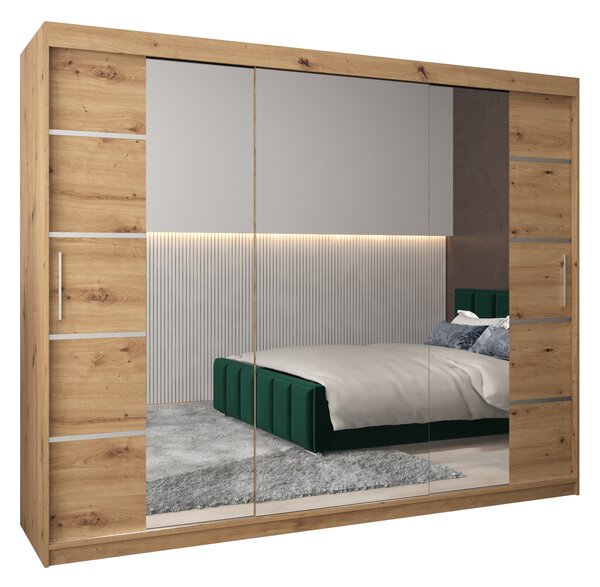 Dulap de haine 250 cm Verika 4 250 (stejar artisan). 1064317