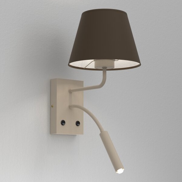 Aplica de perete ARDEN 1xE27/15W/230V + 1xG9/8W bej/maro