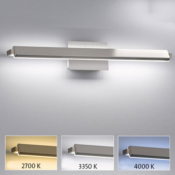 FISCHER & HONSEL Lampă de perete cu LED Pare TW, variator, 3 culori lumină 60cm, reglabil, Gri, Camera de zi / sufragerie, Metal, Modern