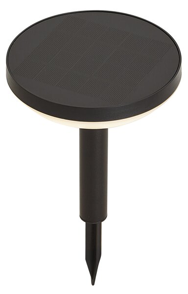 Set de 3 spoturi negre cu țepușă, inclusiv LED solar IP44 - Dottie