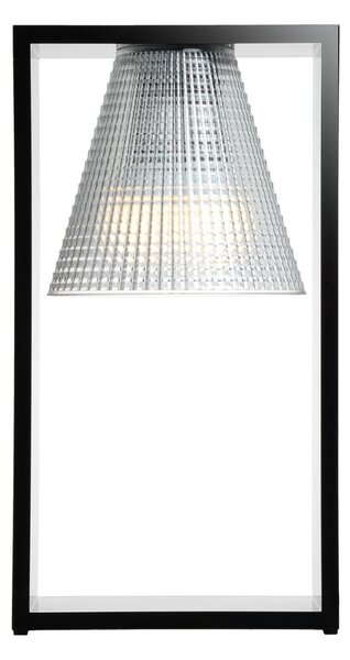Kartell Light Air lampă de masă LED, negru-transp., Negru, Camera de zi / sufragerie, Plastic, Design