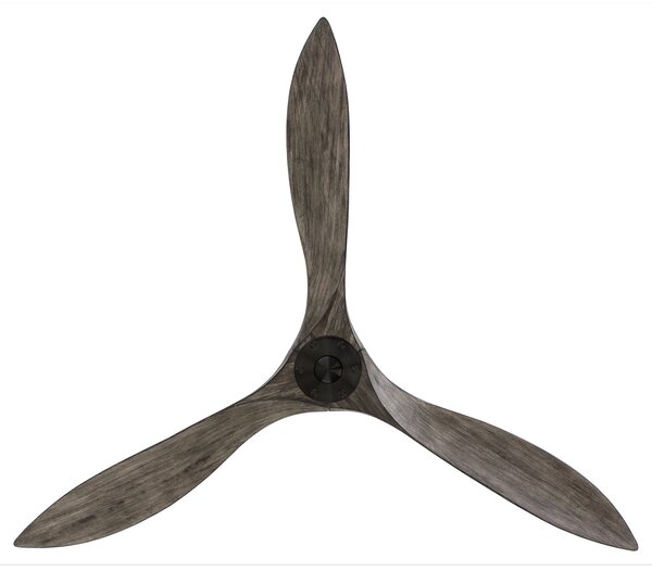 CasaFan Ventilator de tavan Eco Airscrew 152 cm negru, Lemn, Camera de zi / sufragerie, Lemn, Modern