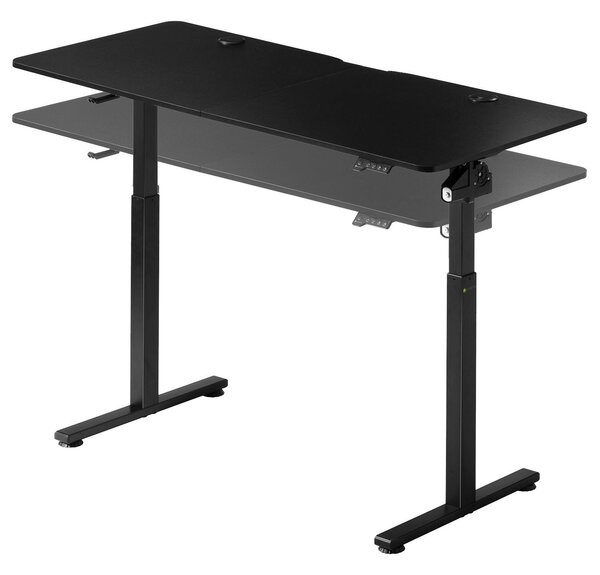Juskys Masa de birou 140x60cm - neagra