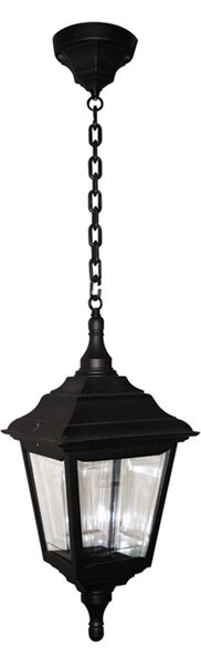 Elstead Lampă suspendată de exterior Kerry, tradițională, Negru, Plastic