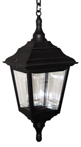 Elstead Lampă suspendată de exterior Kerry, tradițională, Negru, Plastic