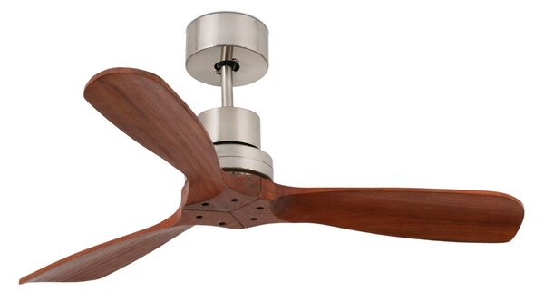 FARO BARCELONA Ventilator de tavan Mini Lantau cu lemn nuc, Lemn, Camera de zi / sufragerie, Lemn, Modern