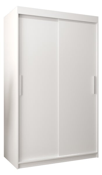 Dulap de haine 120 cm Toki (alb mat + alb mat). 1064803