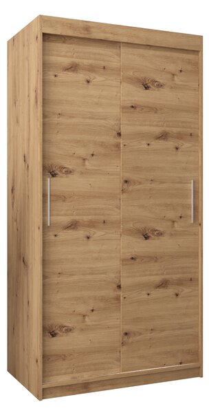 Dulap de haine 100 cm Toki (stejar artisan + stejar artisan). 1064799