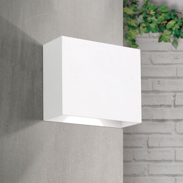 ORION Aplică LED de exterior Akzent, alb, Alb, Metal, Modern, Priză de perete sus / jos